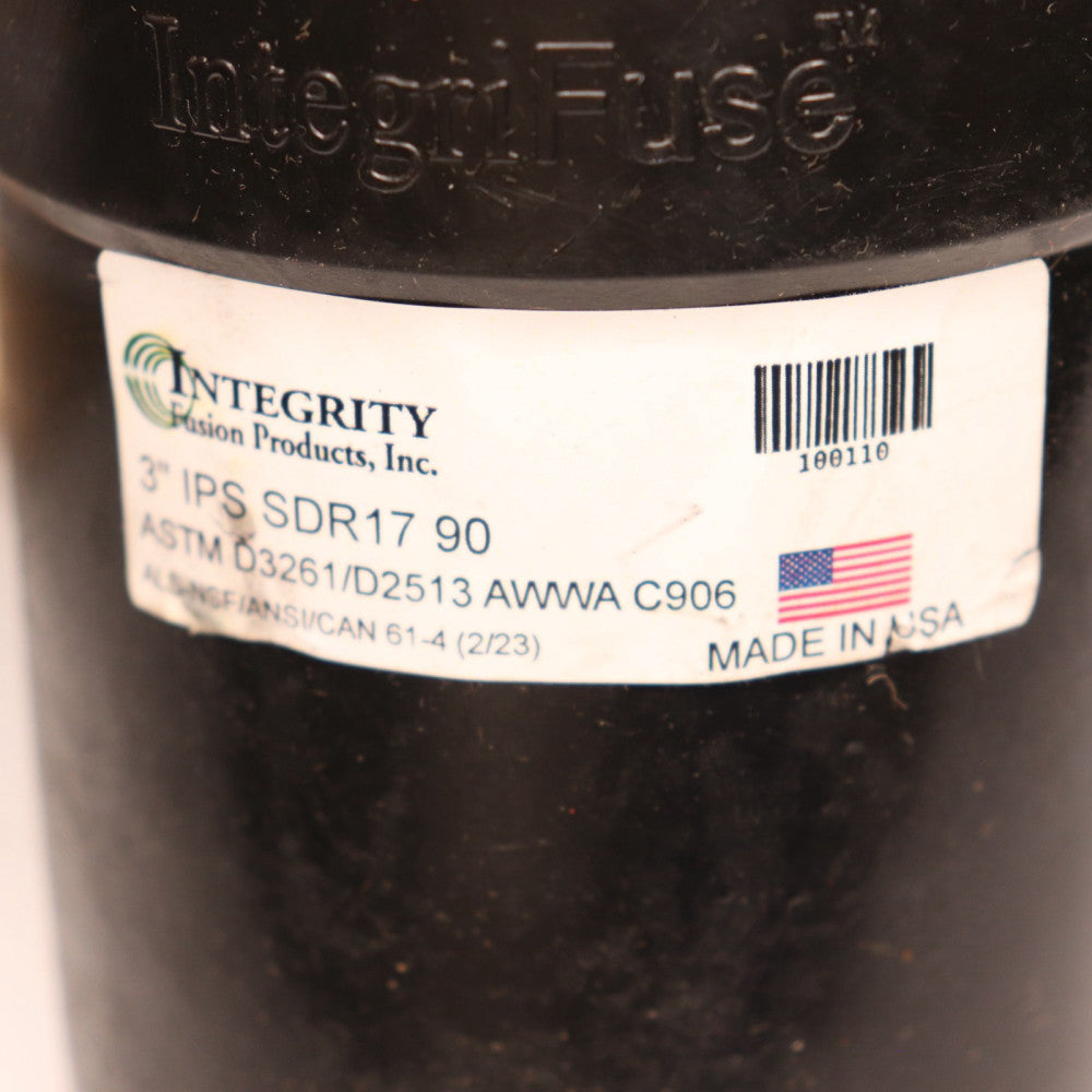 Integrity Fusion Products 90 Degree Elbow SDR17 3" IPS 100110