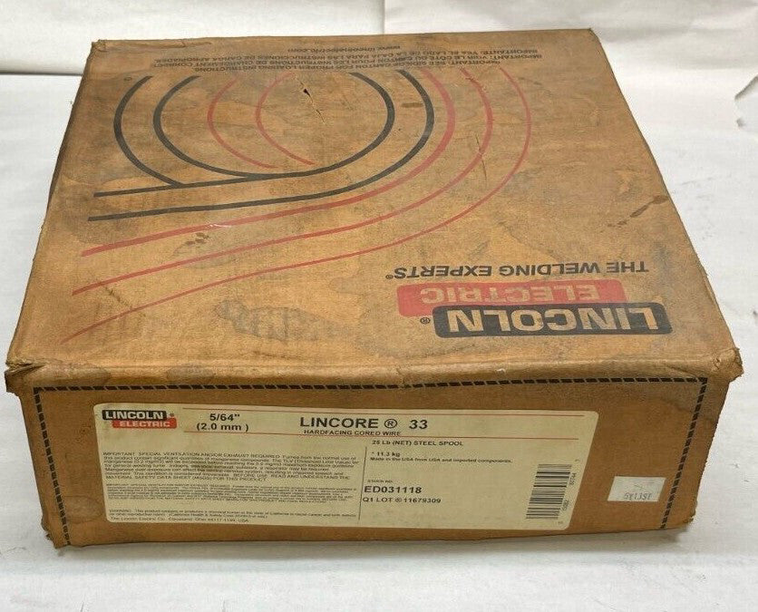 Lincoln Electric ED03118 Lincore 33 Hardfacing Cored Wire 5/64"