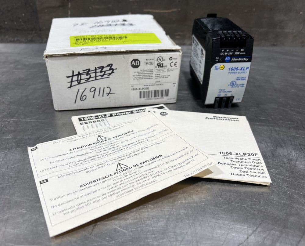 ALLEN BRADLEY 1606-XLP30E POWER SUPPLY MODULE STANDARD COMPACT AC/DC 30W 0.6-1.3