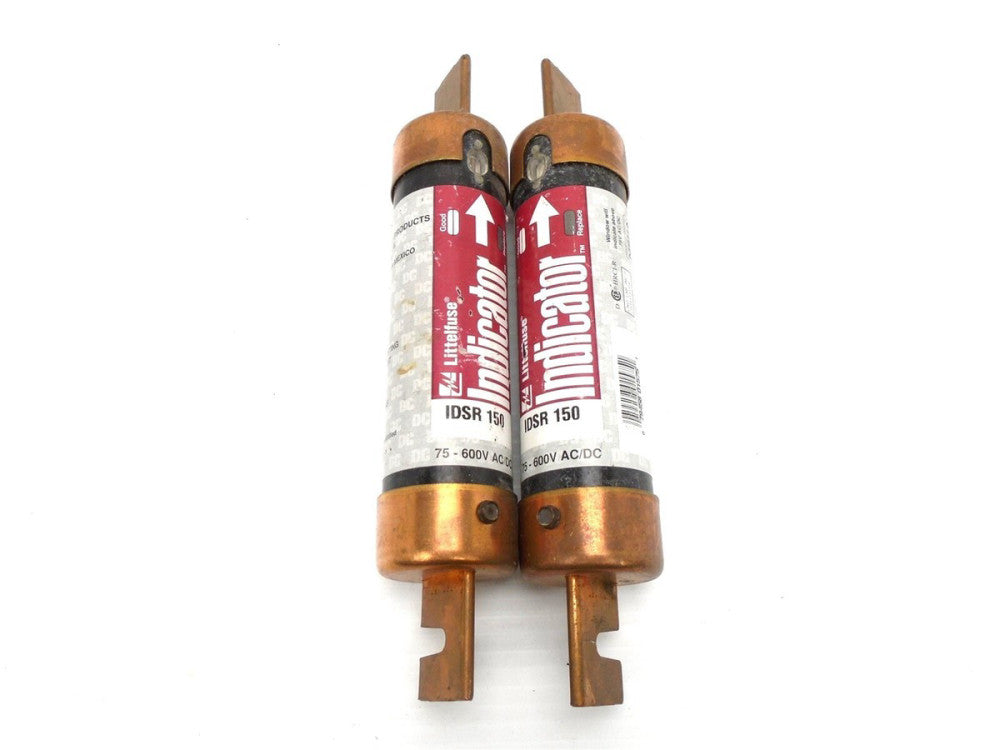 (2 Pcs) LITTLEFUSE - IDSL150 - RK5 Time Delay 150V FUSE w/INDICATOR - 600V AC/DC