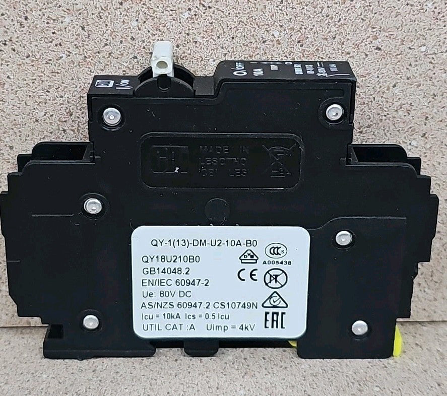 New Old Stock CBI QY-1(13)-DM-U2-10A-B0 Circuit Breaker 1P 10A