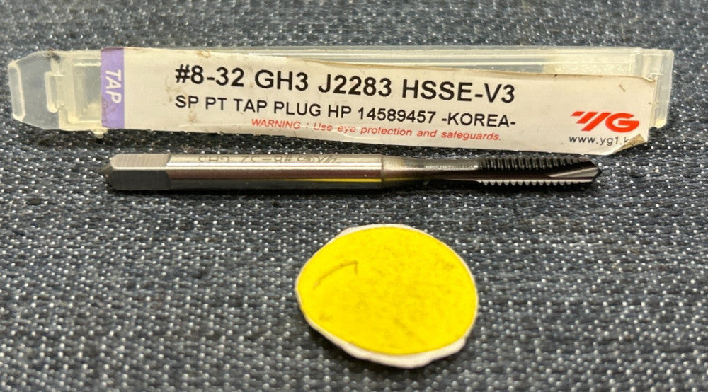YG-1 SP PT TAP PLUG HP #8 - 32 GH3 J2283 HSSE-V3