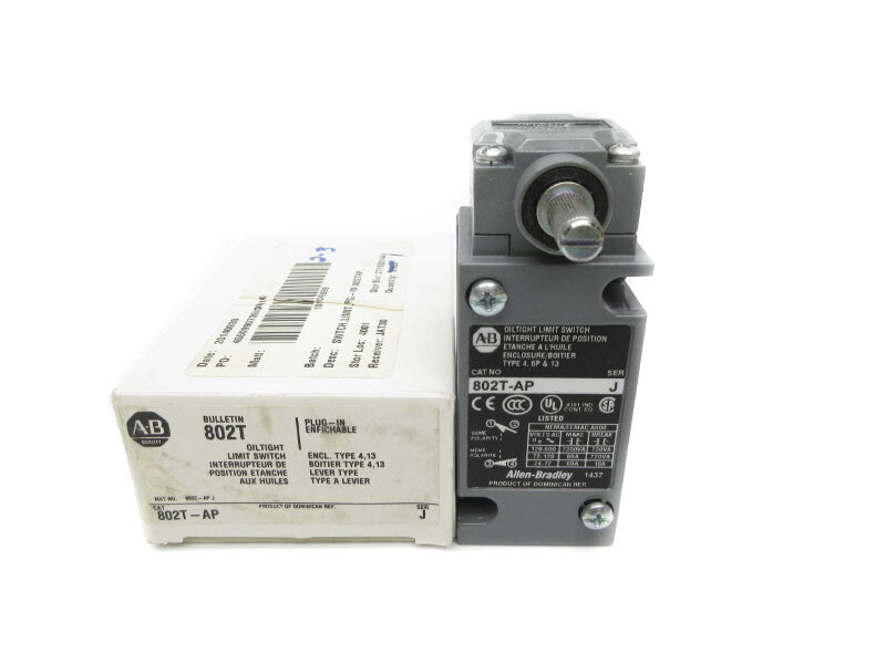 ALLEN BRADLEY 802T-AP SER. J 120-600VAC 60A (WH) NSMP
