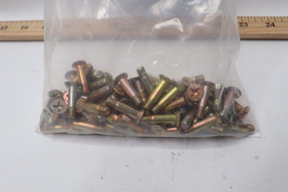 (87-Pk) Flat Countersunk Machine Screws 63/64" x 1/4-28" Thread x 5/16" Length