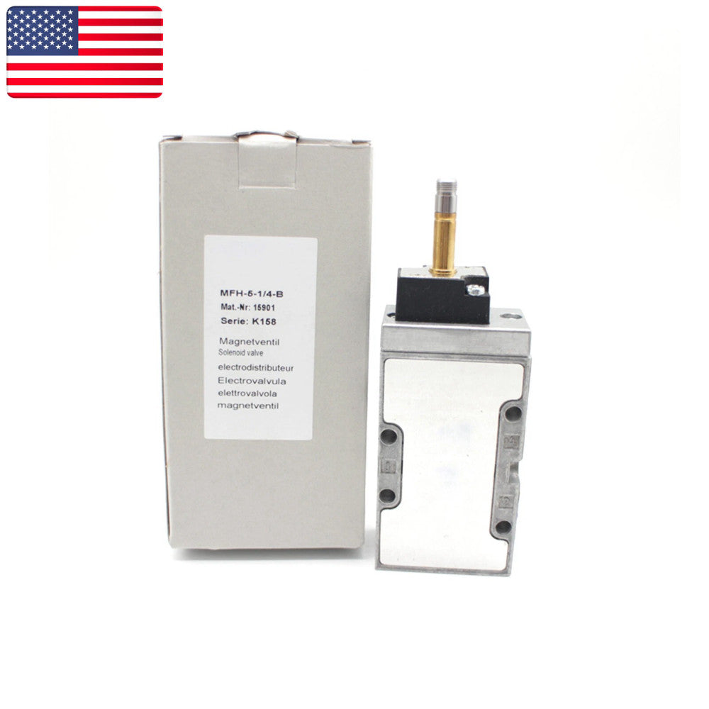 New In Box FESTO MFH-5-1/4-B 15901 Solenoid Pneumatic Valve PLC - US Stock