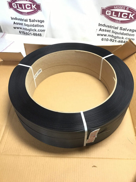 1/2" x 9000' Polypropylene Strapping 48H.40.0190 Black 16x6 Core HG 400