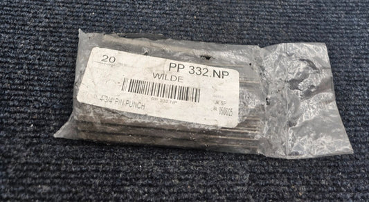 (QTY 20) Wilde Tool PP332.NP 3/32" x 4-3/4" Pin Punch USA