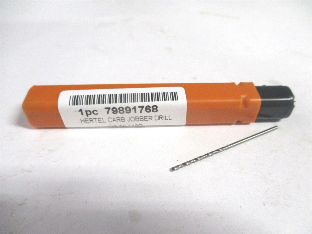 (79891768) #56 118° 1-1/2" OAL Solid Carbide Spiral Flute Jobber Drill 