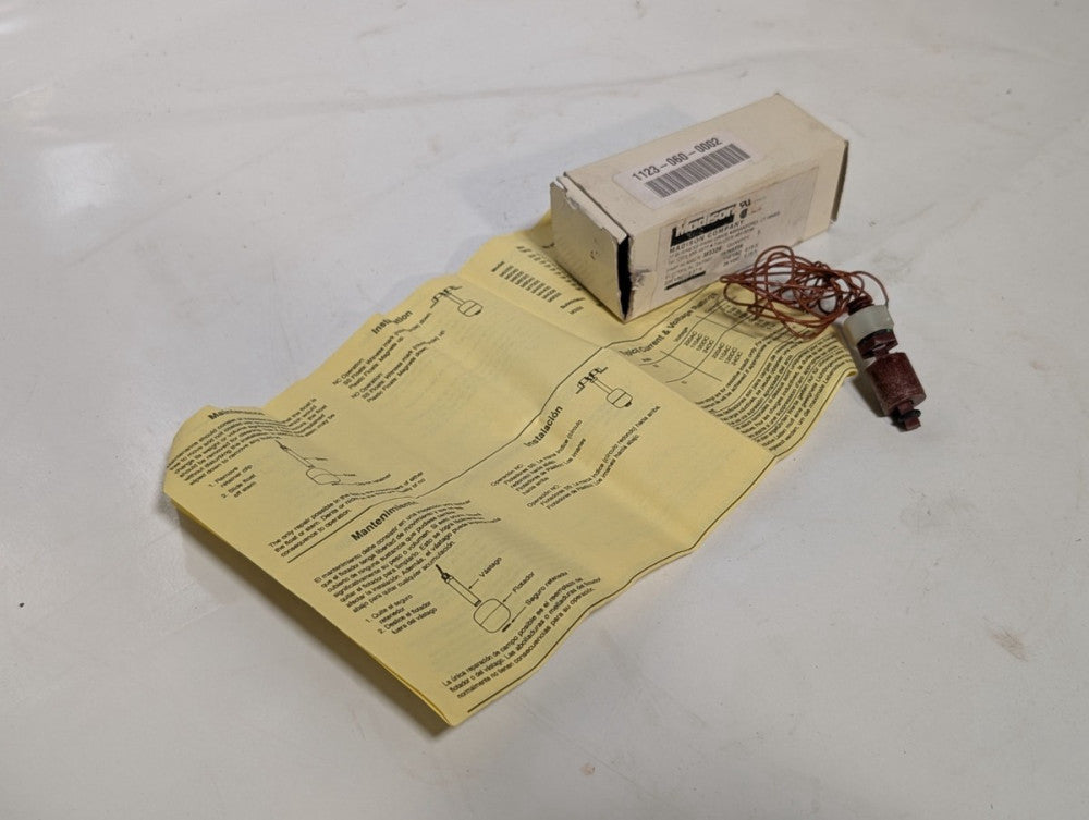 Madison Co. M3326 Liquid Level Sensor Vertical Float Switch 220VAC, 0.07A, 15W