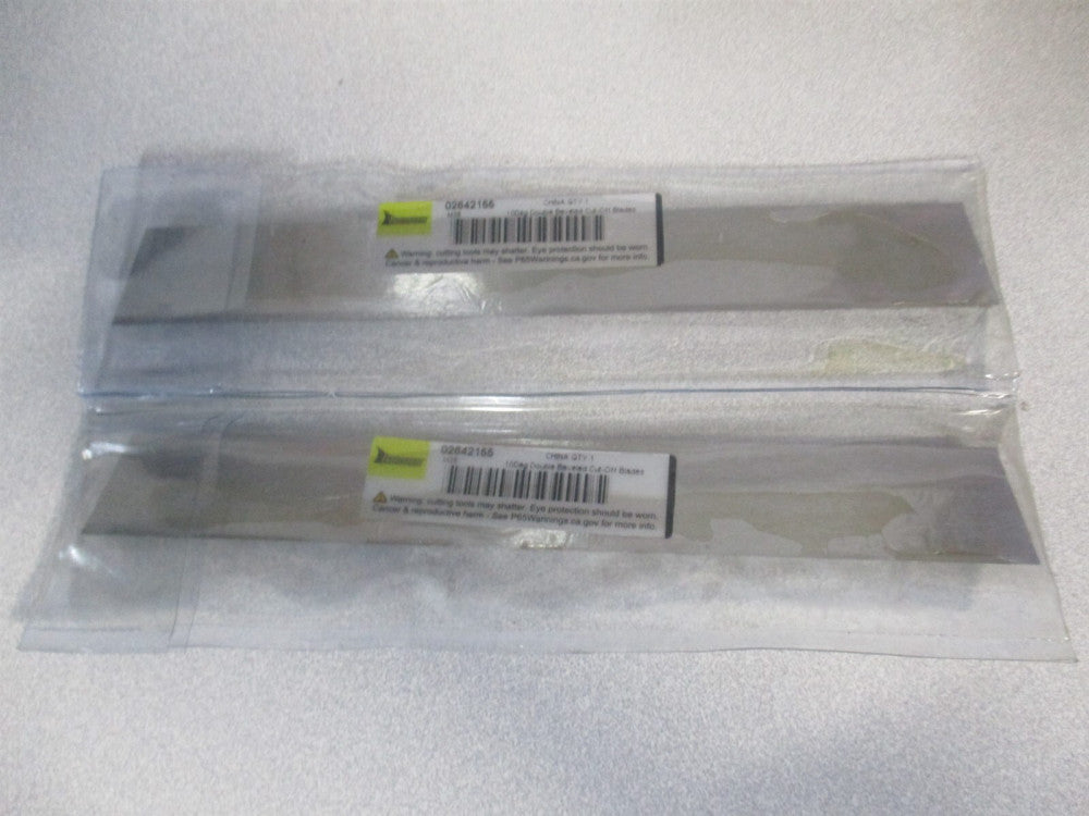 (461-2008) 1/8″ x 3/4″ x 6″ x OAL Bright Cobalt Beveled Cutoff Blade - Qty 2