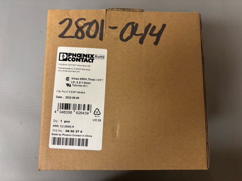 NEW Phoenix Contact WMS 3 2 (30X5)R White Shrink Sleeve Roll