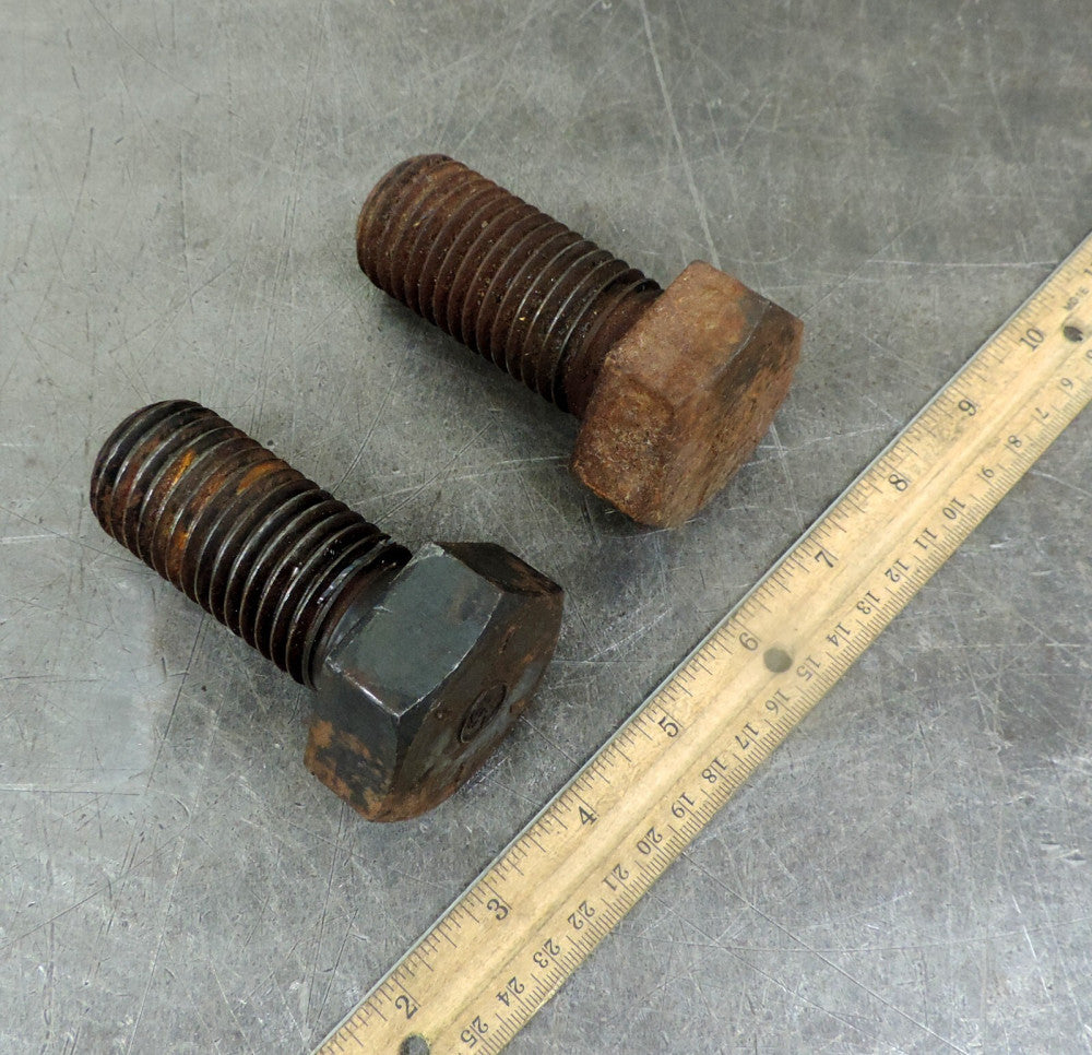 Industrial Paperweight Hex Head Bolt Paper Weight 2-3/4"x 1-1/4" SAE Lot of 2
