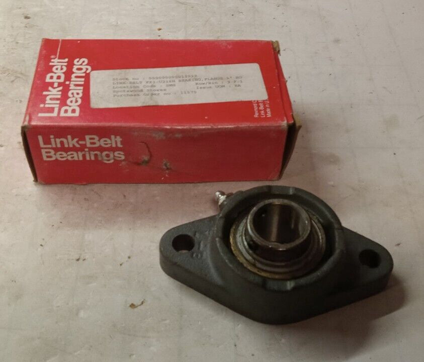 NEW LINK-BELT FLANGE MOUNT BALL BEARING 2-BOLT 1" BORE  FX3U216H
