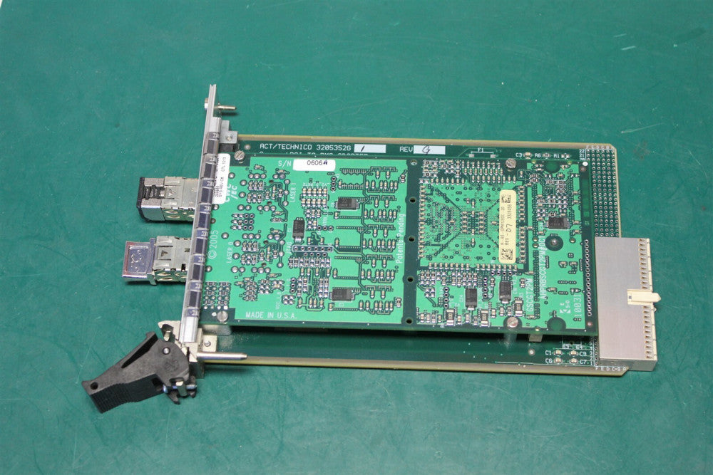 ACT cPCI CARRIER W/ CURTISS WRIGHT SCRAMNET GT200 CARD H-AS-GPM128SC-20 #3