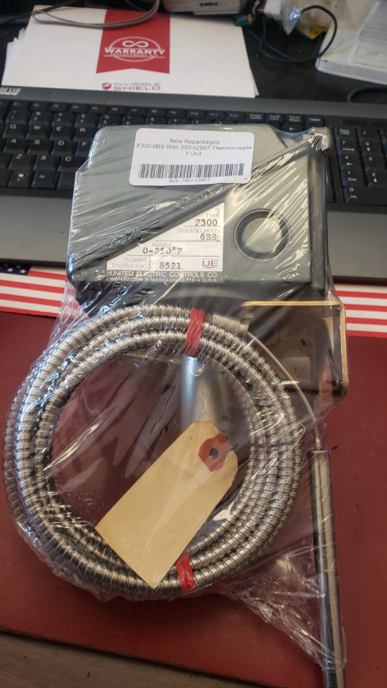 NEW United Electric Temperature Controller Switch F300 6BS/ 350-02997 (S1-C188)
