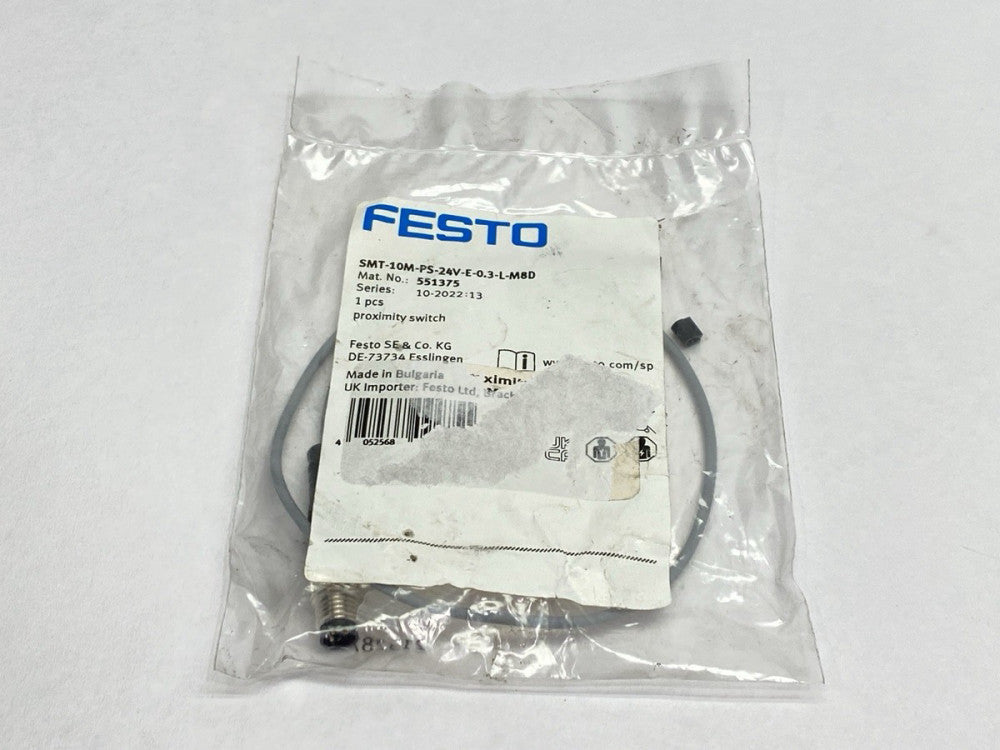 Festo SMT-10M-PS-24V-E-0.3-L-M8D Proximity Sensor Switch 551375