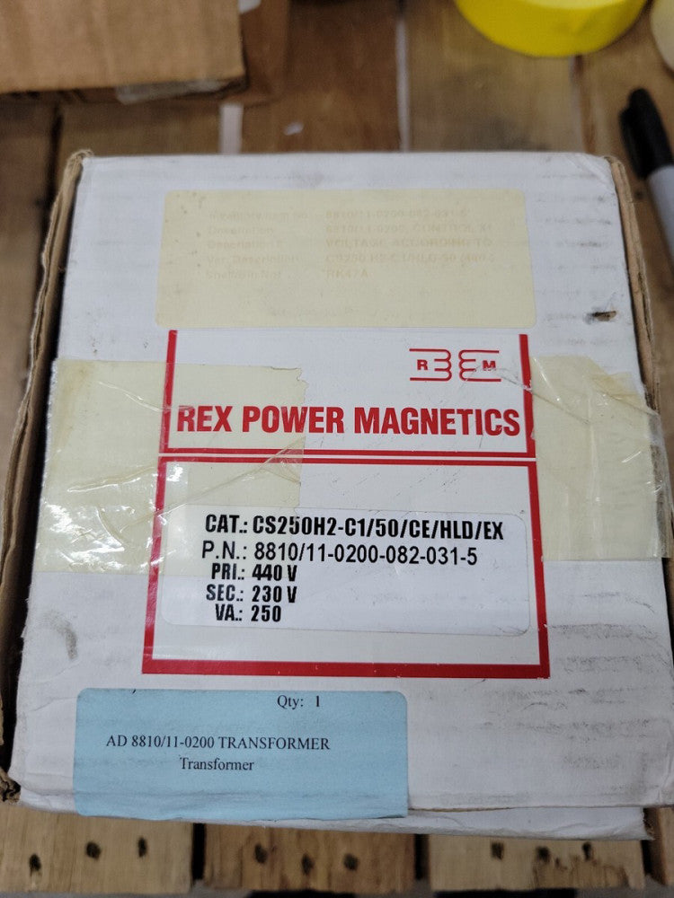 Genuine Rex Power Magnetic  Control Transformer VA:250  PRIM 480 SEC 240