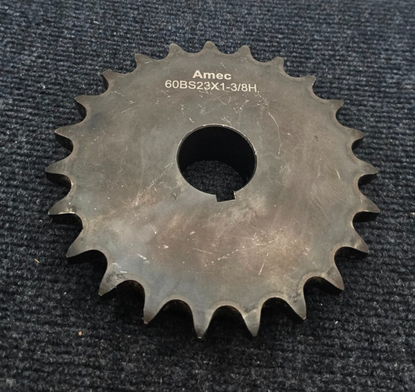 AMEC 60BS23X1-3/8H: 23 Tooth Bore Pitch Roller Chain Sprocket