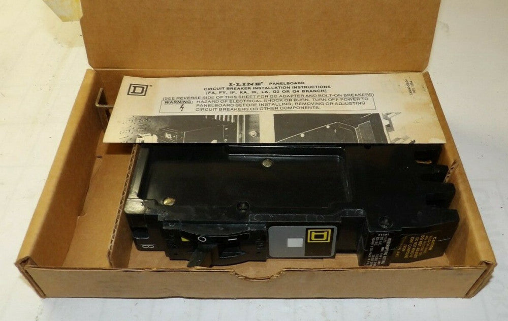 NEW SQUARE D 15 AMP I-LINE CIRCUIT BREAKER 277 VAC SINGLE POLE  FY14015B