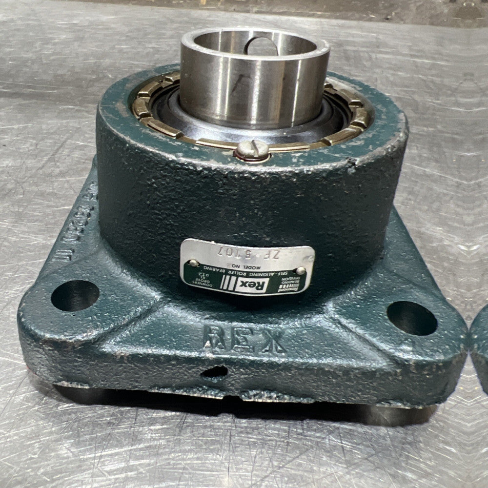 Rexnord ZF-5107 Flange-Mount Roller Bearing Unit Nos Surplus