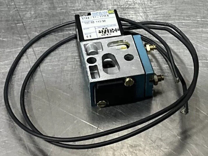 MAC VALVES INC 614B-11-111BA / 614B11111BA Nos Surplus No Original Box