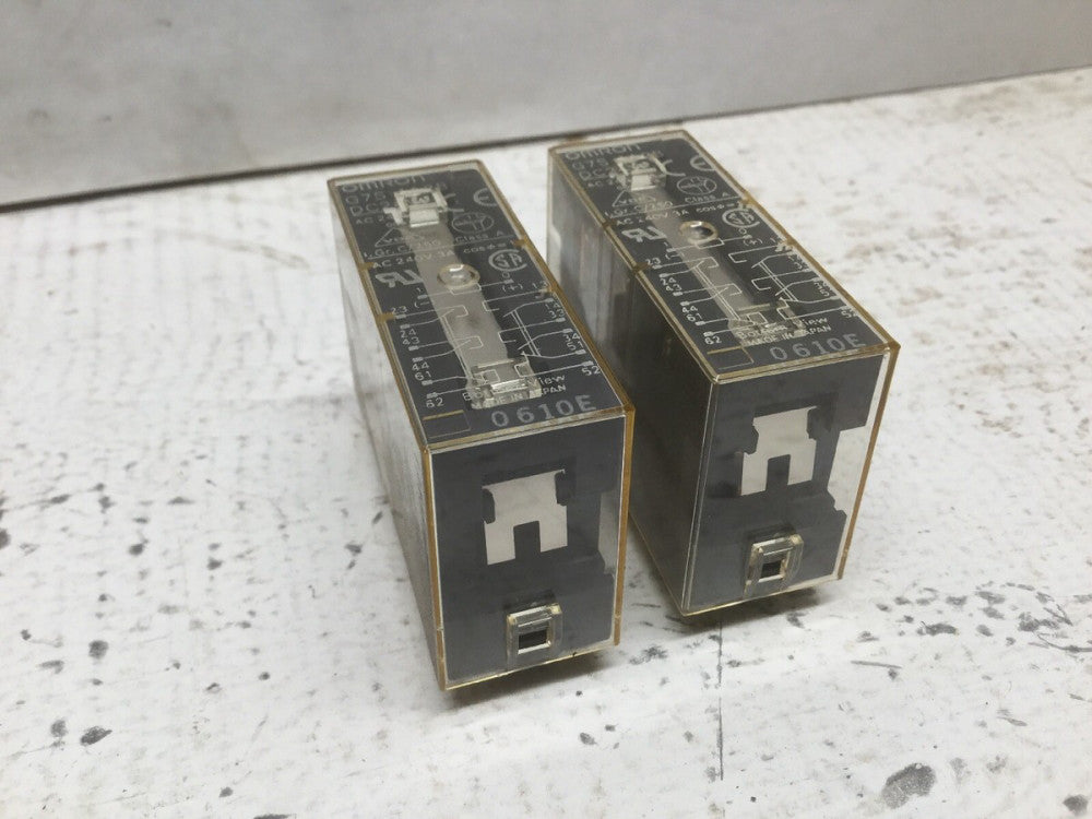 OMRON G7S-4A2B Relay DC24V AC240V 3A (Lot of 2)