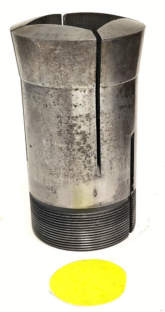 HARDINGE 1-1/4" 3J SQUARE COLLET 1-1/2" OUTTER THREAD 3-3/4" OAL STEEL MATERIAL