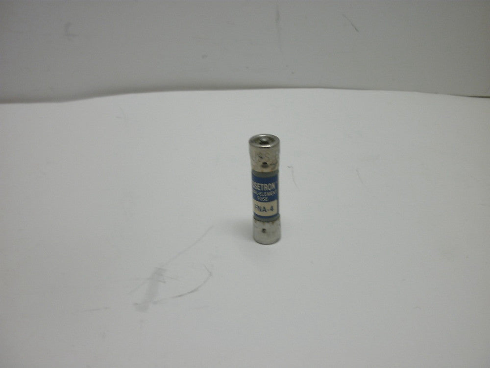 BUSSMANN FUSETRON FNA-4 DUAL-ELEMENT FUSE 4 AMP 125VAC TIME DELAY NEW NO BOX
