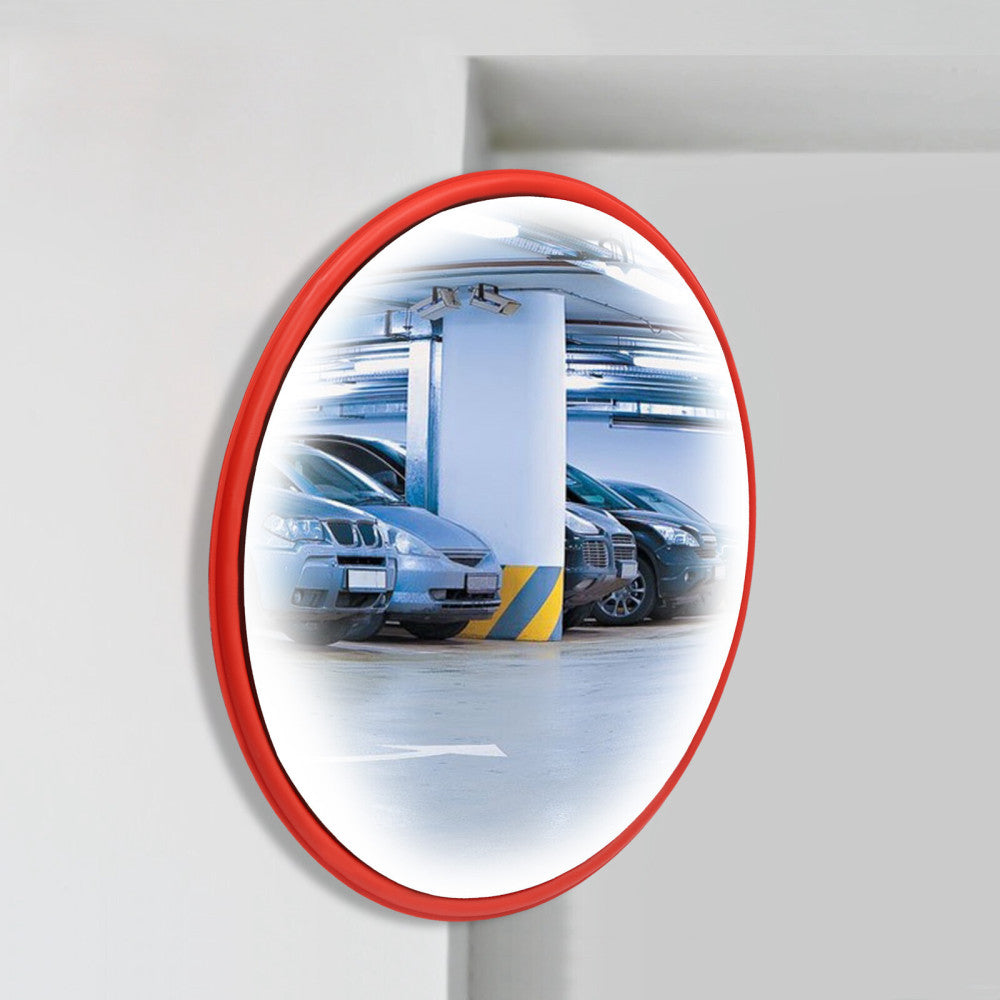 24" Safety Convex Mirror Large Round Outdoor Mirror Blind Spot Mirror Wide Angle