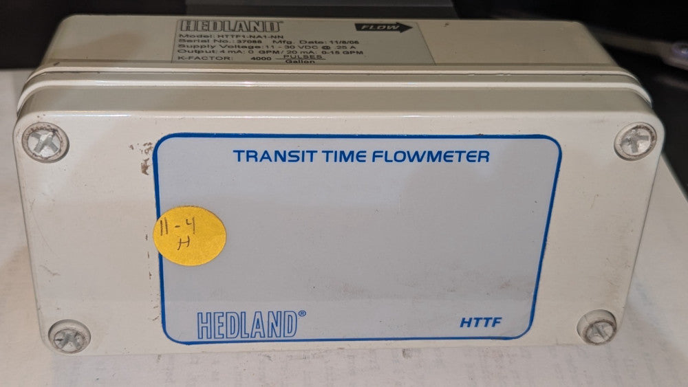 Hedland Ultrasonic Transit Time Flowmeter HTTF1-NA1-NN 4000 Pulses/Gallon