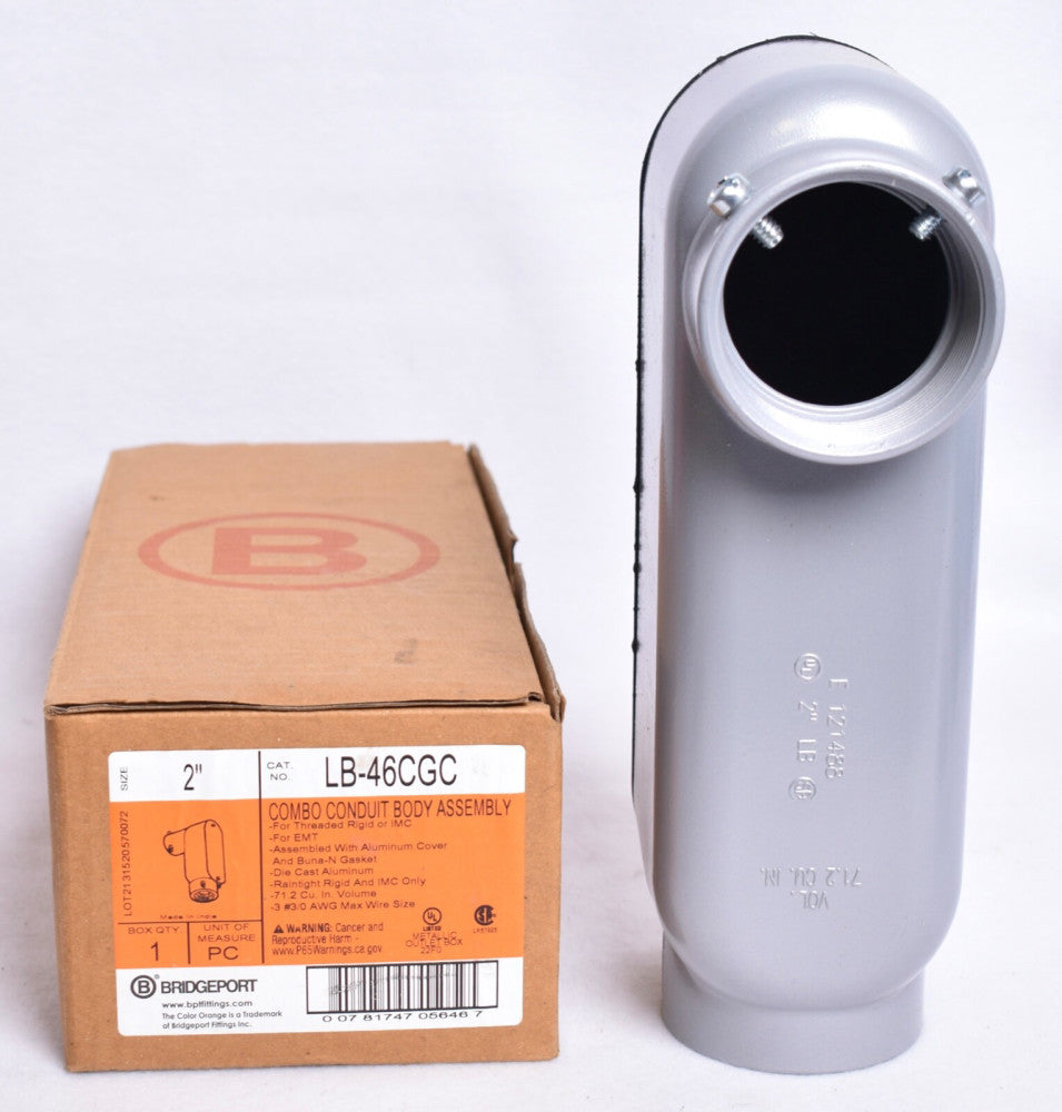 Bridgeport 2” Combo Conduit Body  LB-46CGC