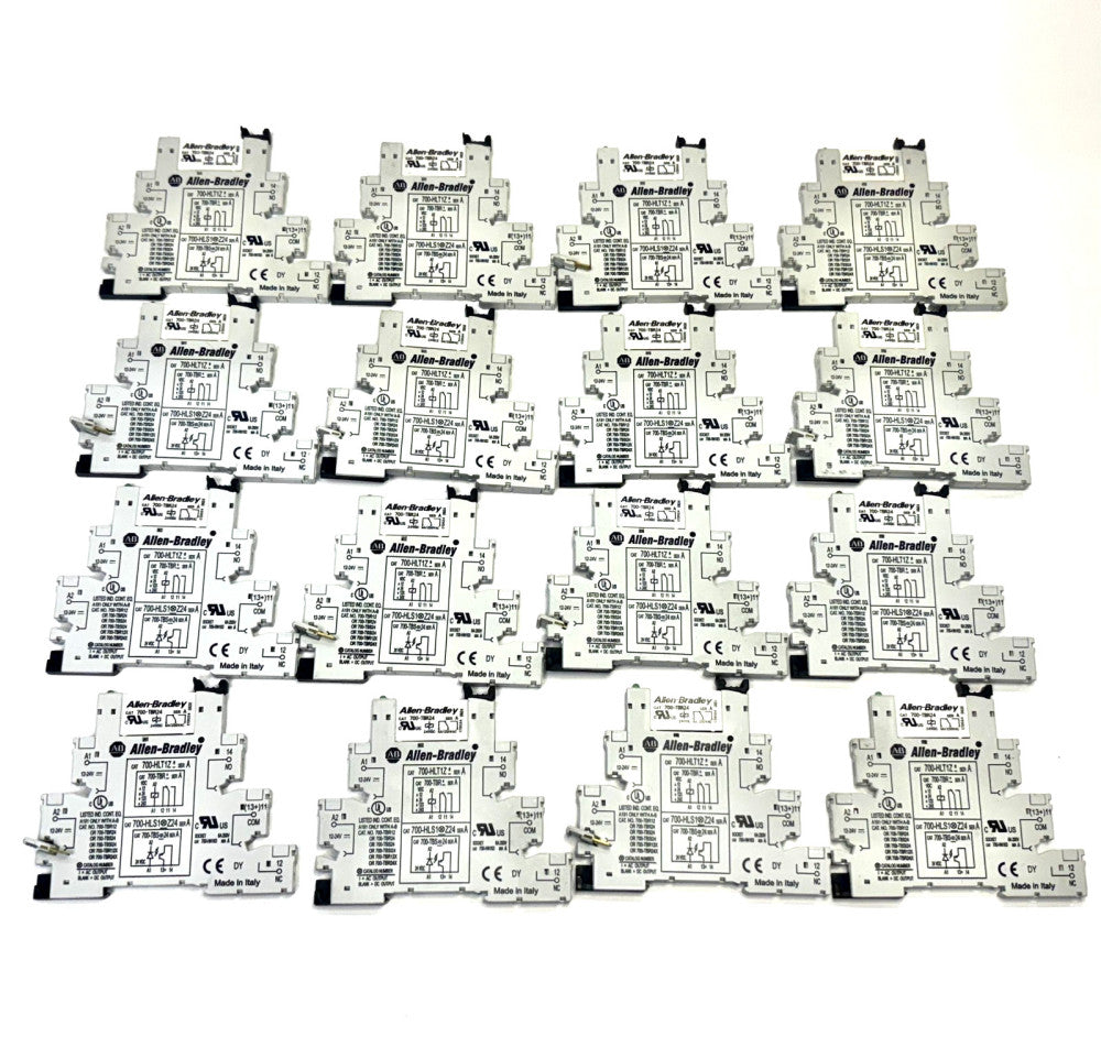 ALLEN BRADLEY 700-HLT1Z TERMINAL BLOCK, 12/24VDC, 1 POLE LOT OF 16
