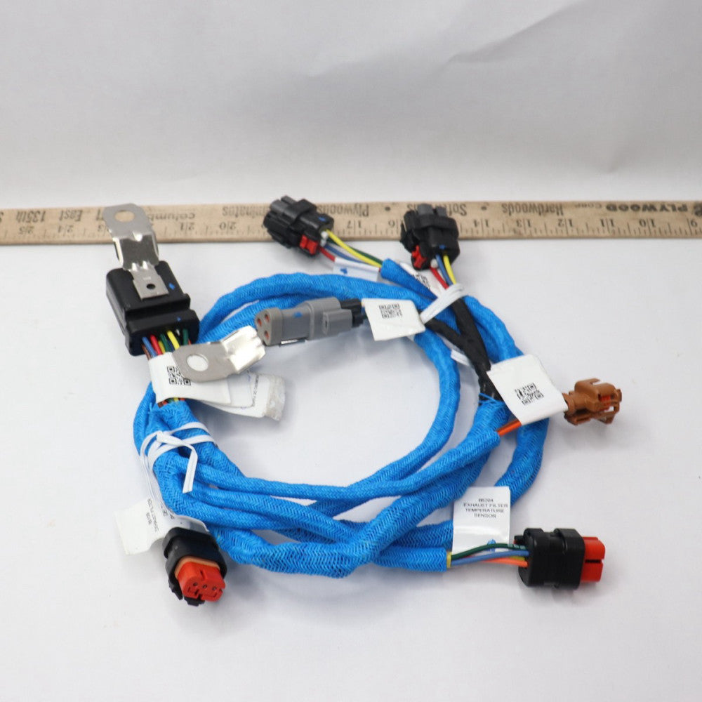 John Deere Wiring Harness Blue 3.4" x 3.6" AT521325