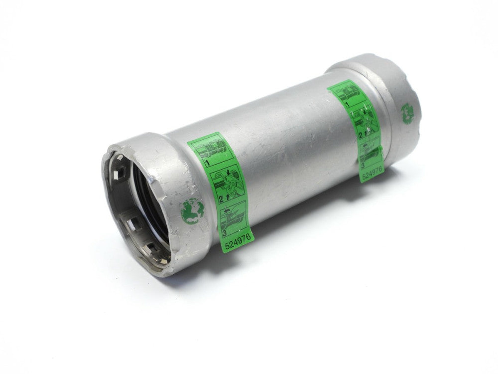 Viega 25080 1" MegaPress Extended Coupling No Stop 1"x1" Carbon Steel