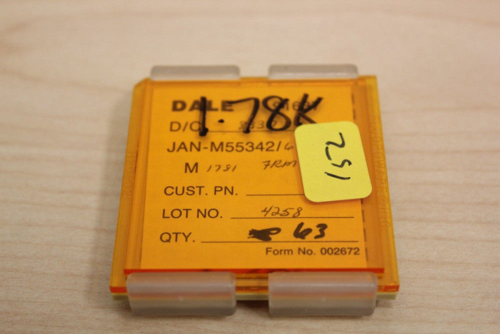 63 New Vishay/Dale Mil Spec Chip Resistors JAN M55342 1.78K