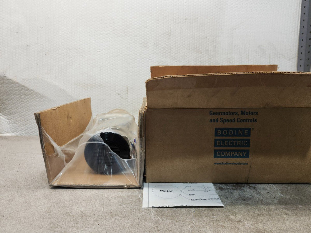 NEW BODINE ELECTRIO COMPANY AC Induction Motor HP1/7, RATIO 13.8:1, 34R6BFCI-WX2