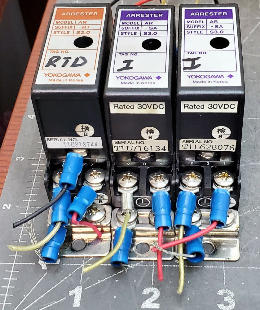 (3) YOKOGAWA SURGE ARRESTERS MODEL AR  [OF25]