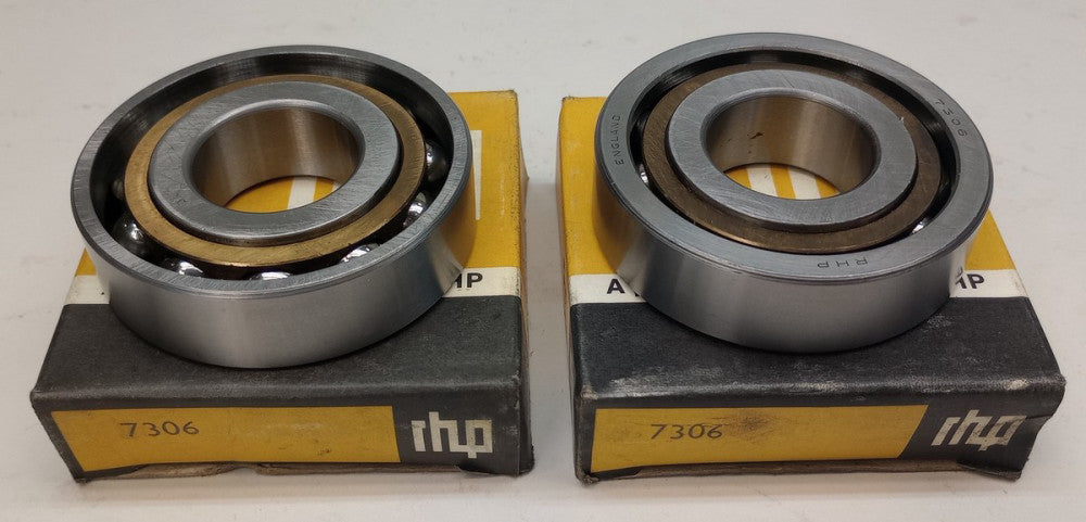 RHP 7306 Angular Contact Ball Bearing 30 X 72 X 19mm (Pack of 2)