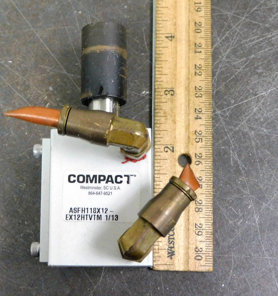 Compact Automation ASFH118X12 Pneumatic Air Cylinder 1 1/8" Bore 1/2" Stroke