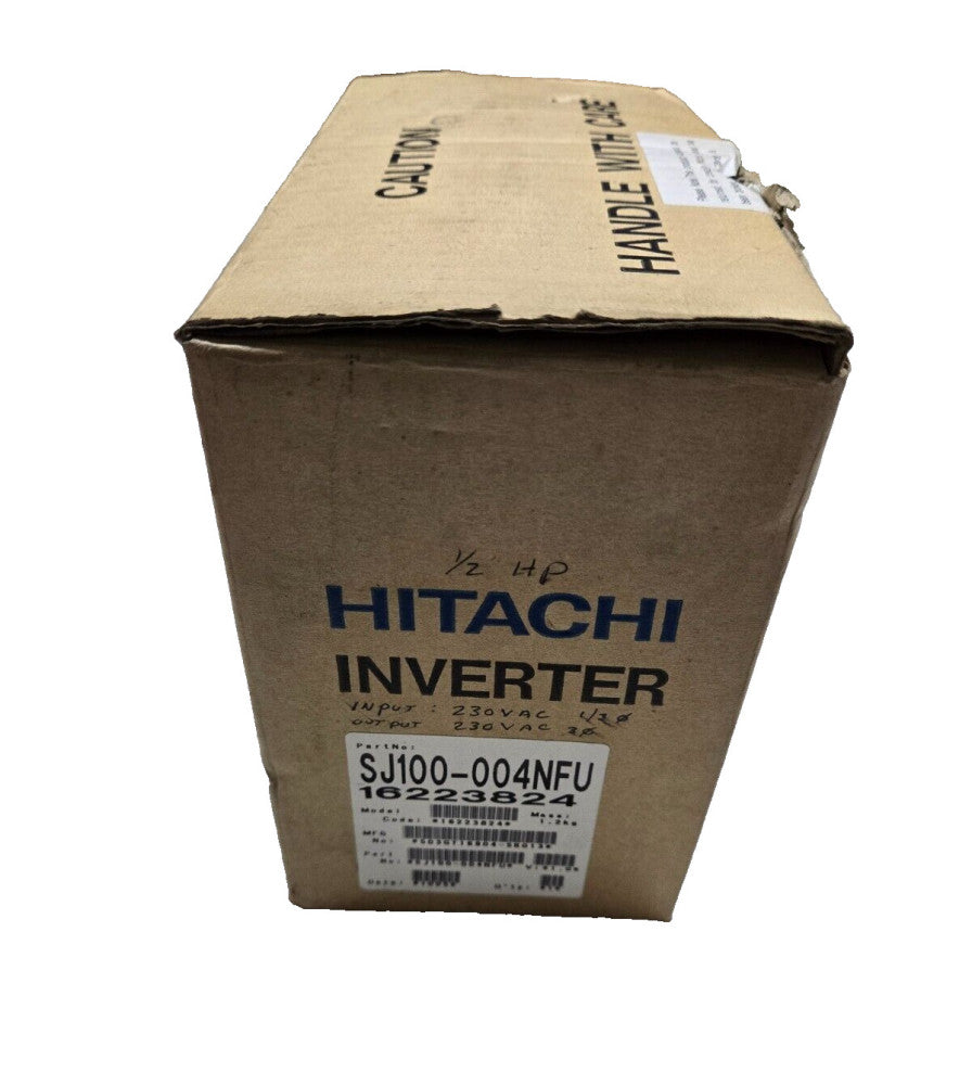 SJ100-004NFU Hitachi Inverter 2.6A 230V .5HP SJ100 503GT16904-5R013 NEW