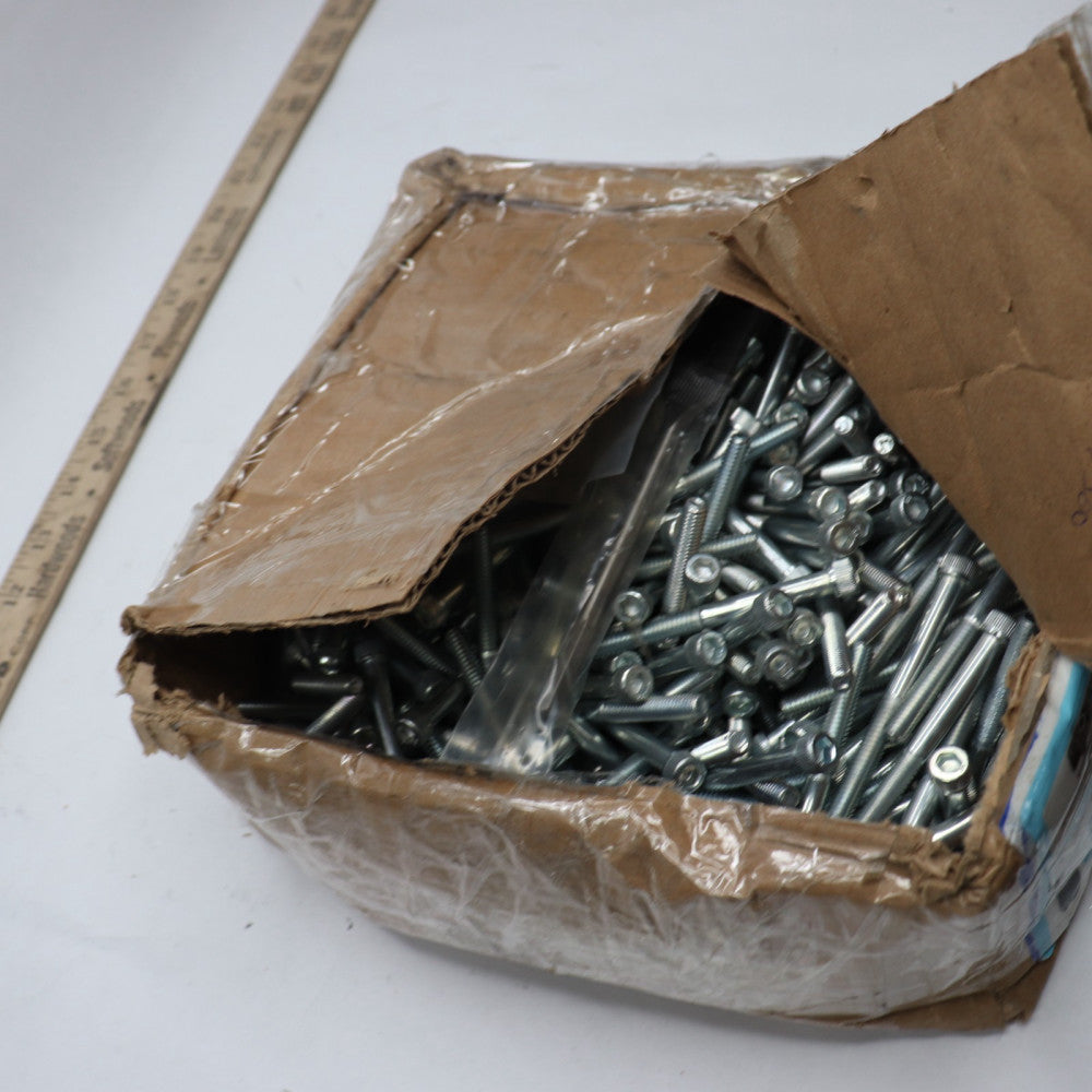 (600-Pcs) Socket Source Full Thread Cap Head Screws Steel 1/4"-20 x 2-3/4"