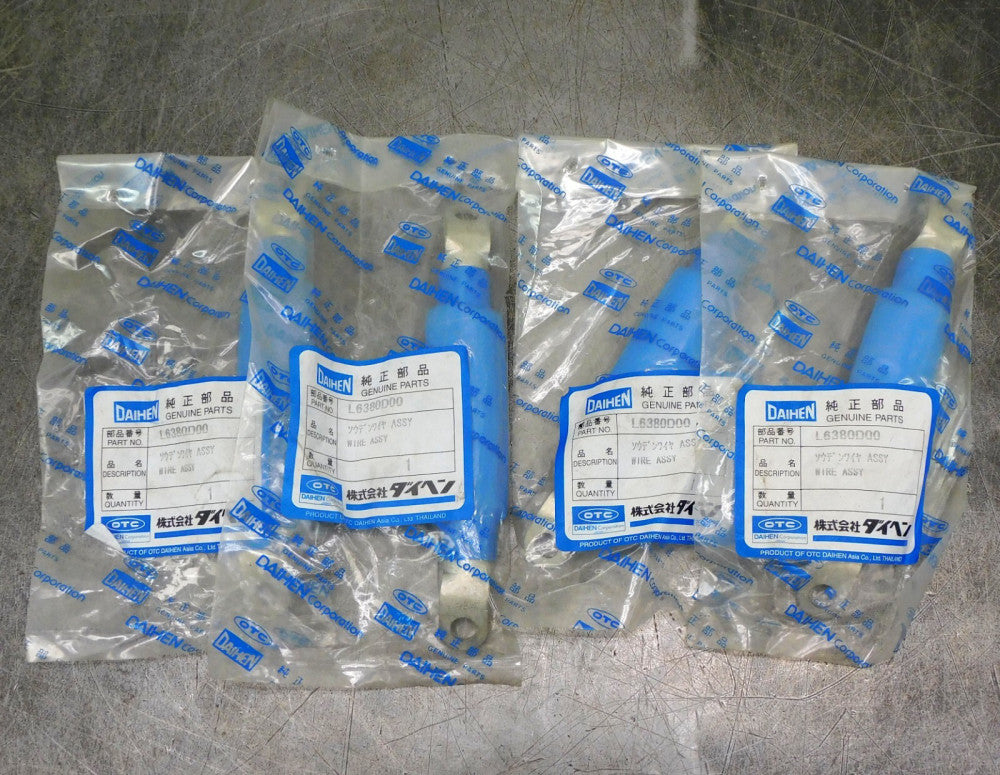 Lot of 4 Daihen OTC Cable Fits Welder Robotic Welding Mig Gun Weld Lead L6380D00