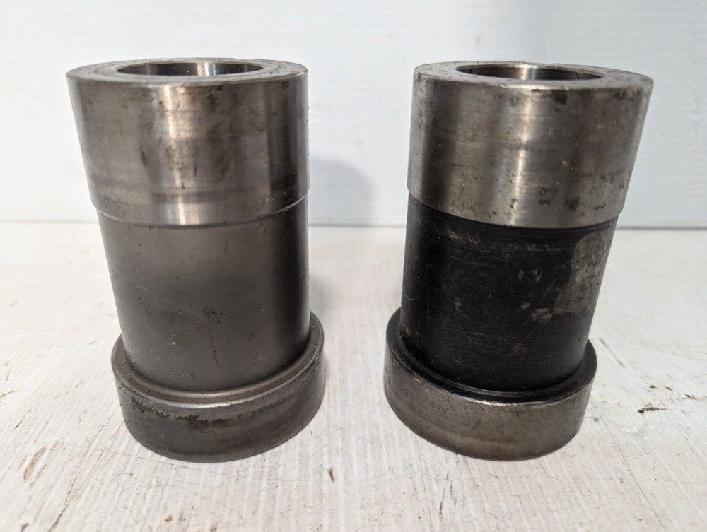 Lot of 2 Sleeve Bushings, 4" Length, 2.8" OD (widest)