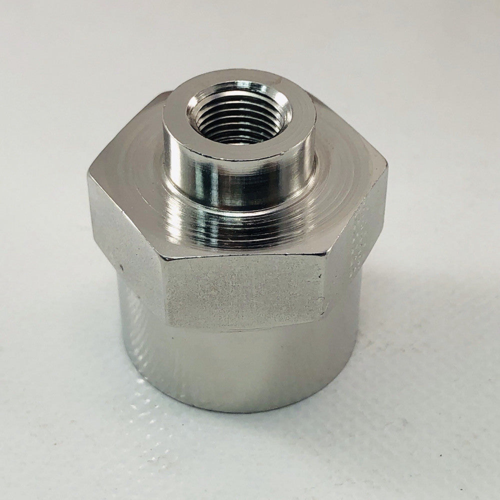 PARKER 8-2 FHC SS PIPE FIT 316 HEX REDUCE COUPLING 1/2" FEMALE 1/8" FEMALE NPT
