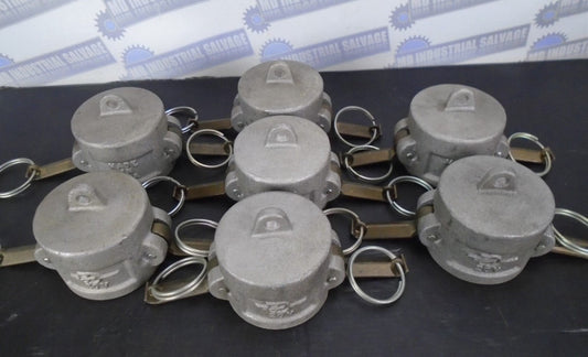 ( Lot of 7) - PT Coupling Co. 2" SS CAM & GROOVE DUST CAP 20V (NEW) # 1001120 