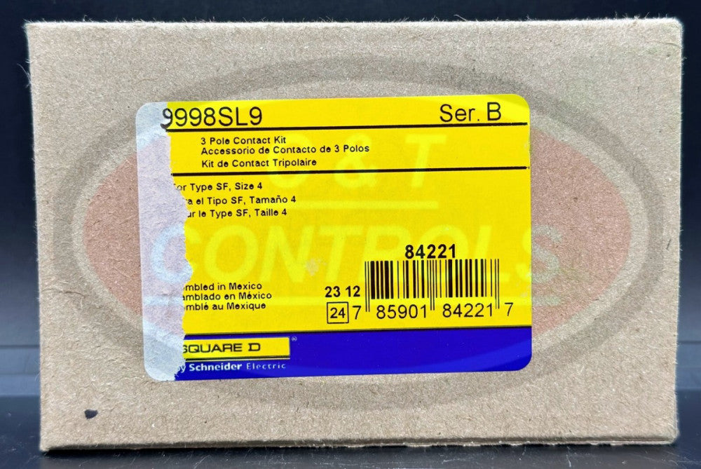 Square D 9998SL9 Size 4 Contact Kit 3 Pole New In Box USA Stock