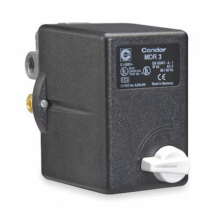 Condor Usa 31Qg3exx Pressure Switch, Standard, 3Pst, 4 Ports, 3/8" Fnpt, 1/4"