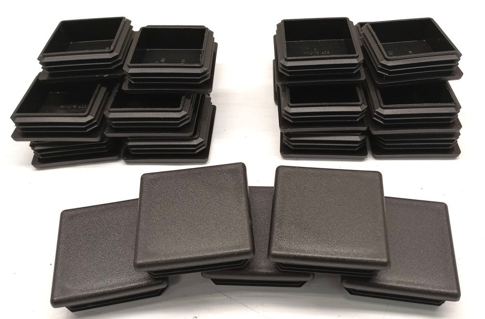 Caplugs SQR 2-10-14 Black Plastic 2" Plugs for Square Tubing (Pack Of 25)