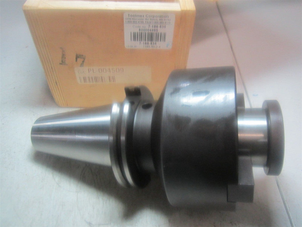 TMX (7-186-535) 7385-50-2-4 CAT50 Shell End Mill Adapter