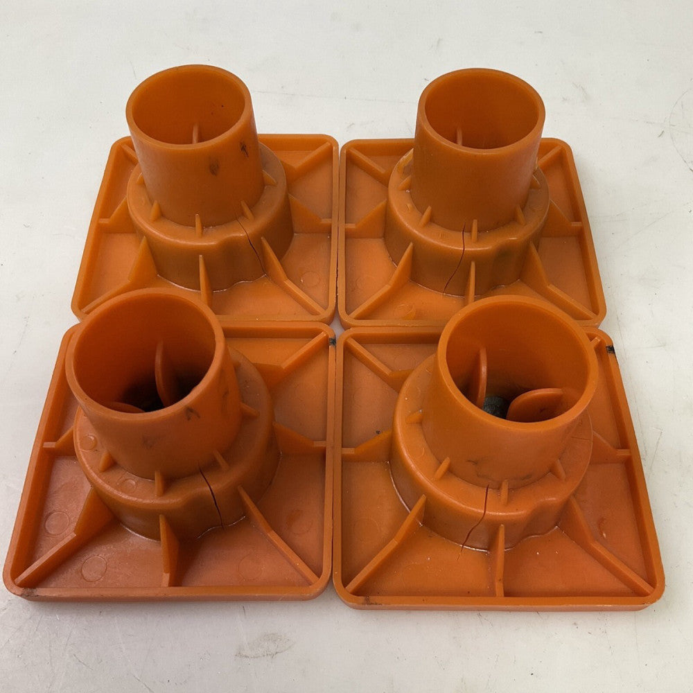 4 Pack Tenax 2A060244 OSHA Rebar Cap Orange Fits Rebar #3-#8